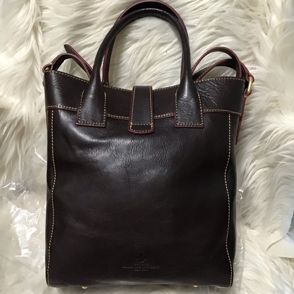 Dooney Florentine Leather North south bucket tote - Picture 3 of 16